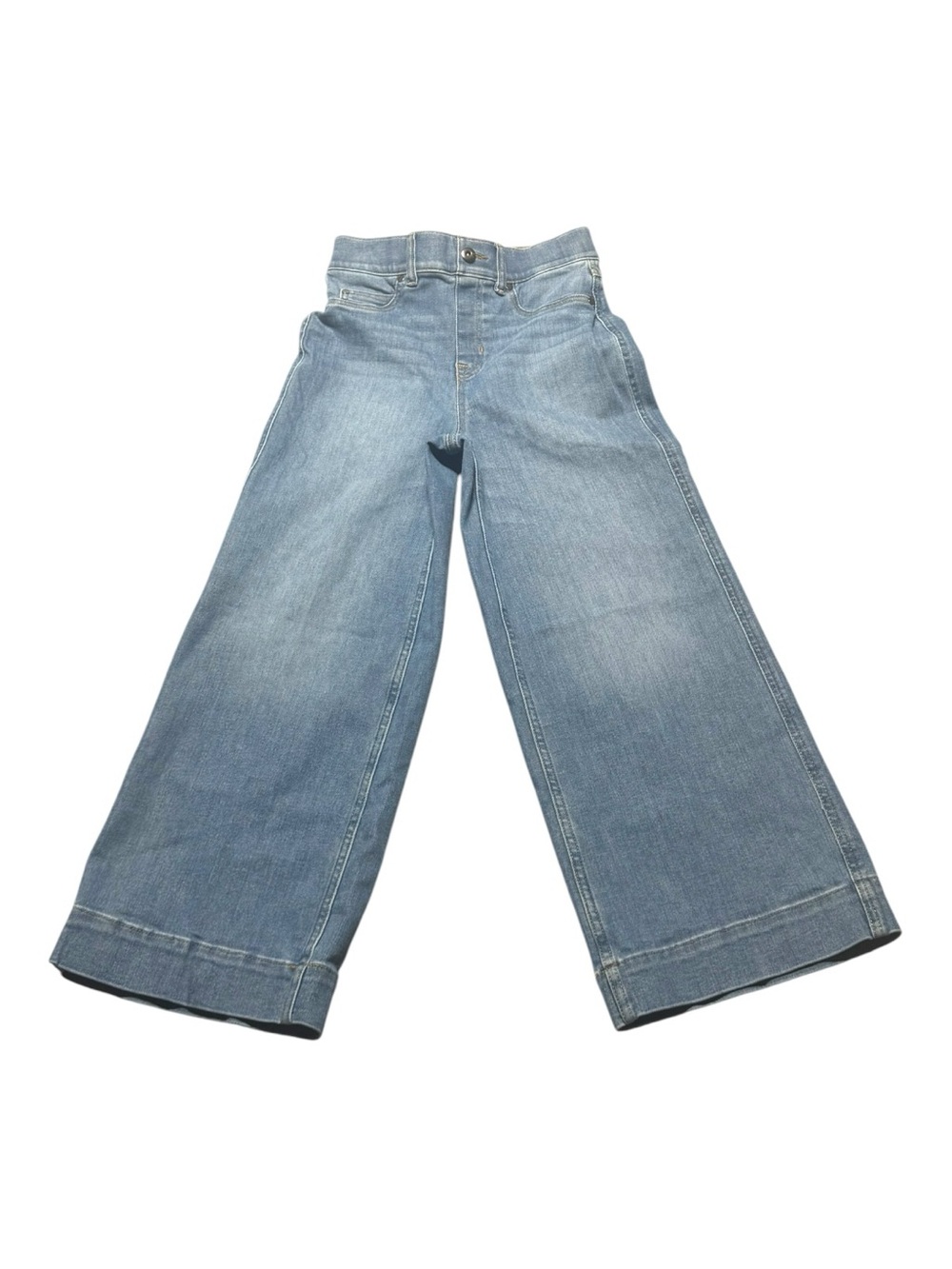 SPANX Wide Leg Cropped Light Blue Jeans WOMENS XS